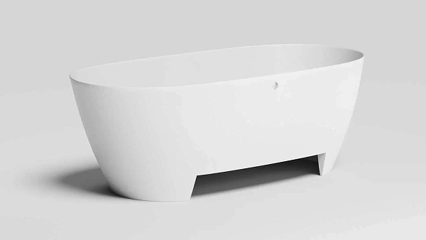 Ванна из искусственного камня Salini Sofia Light S-Sense 165х75, белая глянцевая, 103711G