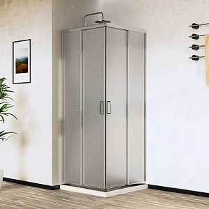 Душевой уголок Vincea City VSS-5CT8010MT, 1000*800, хром, стекло текстурное