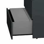 M91FSX0752GM GEM S, База под раковину, напольная, 75 см, 3 ящика, графит матовый