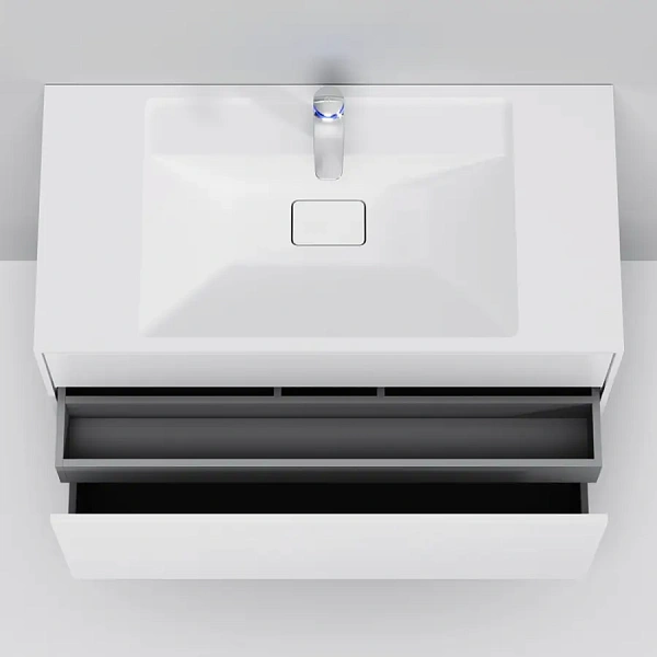 M50AFHX1003WM Inspire V2.0, База под раковину, подвесная, 100 см, 3 ящика, push-to-open, белый матов