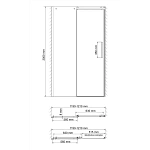 Душевая дверь WasserKRAFT Dinkel 120х200 см 58R05