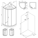 Душевая кабина AM.PM X-Joy W88C-301-090WT64