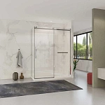 Душевой уголок Vincea Como Soft VSR-1CS8014CL, 1400*800, хром, стекло прозрачное
