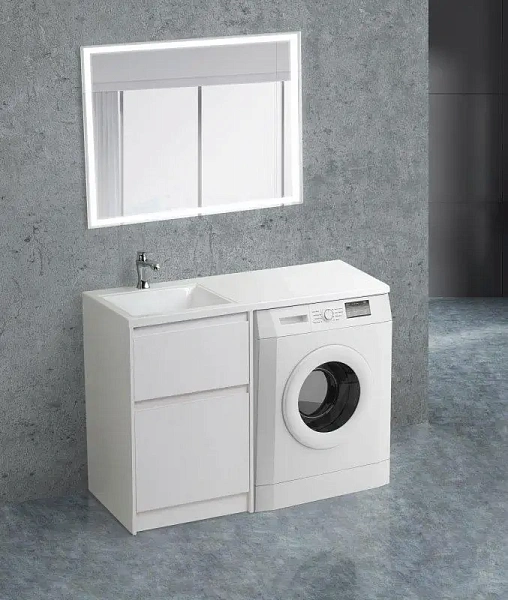 Тумба под раковину напольная BelBagno KRAFT-LVD-580/1200-2C-PIA-BO Bianco Opaco, 120 см