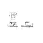 Подвесное биде VITRA Sento 4338B003-1046