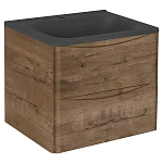 Тумба под раковину Vincea Paola 600 подвесная, 2 выкатных ящика soft close, V.Oak