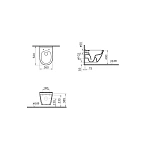 Унитаз подвесной VITRA S50 7740B003-0075 безободковый