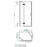 Душевой уголок WasserKRAFT Aller 10HWHITE 120х80 см 10H06LWHITE
