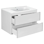 Тумба под раковину Vincea Vico 800 подвесная, 2 выкатных ящика soft close, G.White