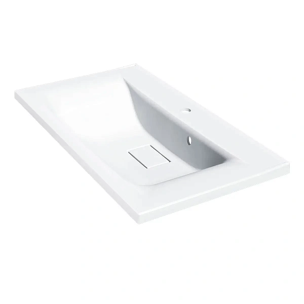 Раковина Vincea VCB-3M800W из искуственного камня, цвет белый