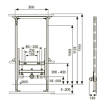 Инсталляция для биде Tece TECEprofil 9330000