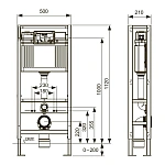 Инсталляция для унитазов Tece TECEprofil 9500393