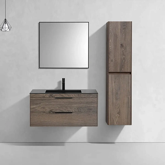 Тумба под раковину Vincea Chiara 2D 1000 подвесная, 2 выкатных ящика soft-close, R.Oak