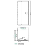 Душевой уголок WasserKRAFT Berkel 80х90 см 48P28