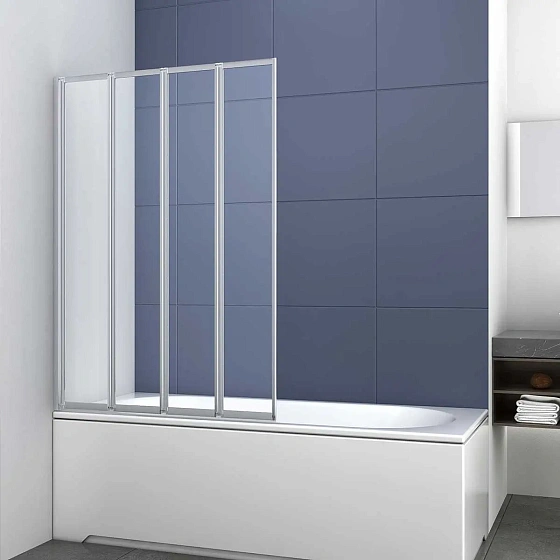 Душевая шторка на ванну Vincea VSB-31100CL, 1000*1400, хром, стекло прозрачное