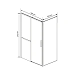 Душевой уголок Vincea Slim Soft VSR-1SS1010CL, 1000*1000, хром, стекло прозрачное