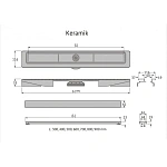 Душевой лоток Berges Wasserhaus B1 Keramik 092119 80 см