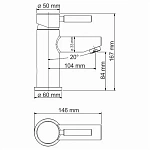 Смеситель для раковины с термостатом WasserKRAFT 4103 Thermo
