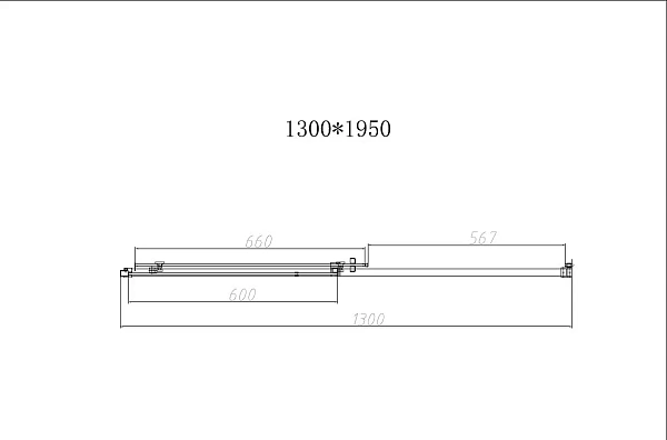 Душевая дверь Vincea Slim-N VDS-4SN130CL, 1300, хром, стекло прозрачное