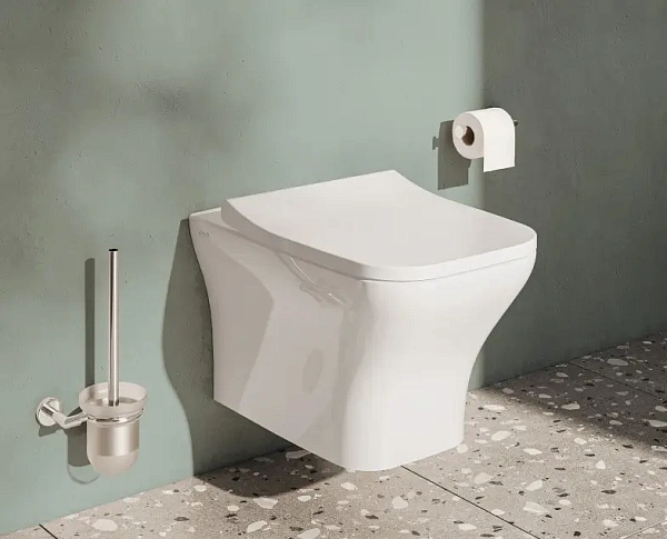 Система инсталляции для унитазов VITRA V-Fix Core 800-1875 с кнопкой смыва + унитаз подвесной VITRA Zentrum 7484B003-0075 безободковый