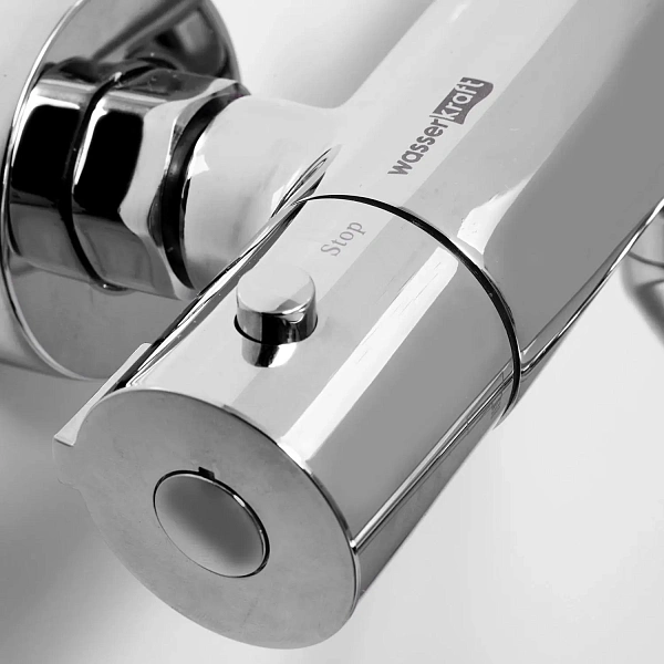 Смеситель для ванны с термостатом с длинным изливом WasserKRAFT Berkel 4822L Thermo