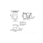 Унитаз-компакт VITRA Integra 9833B003-7206 крышка микролифт