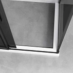 Душевой уголок Vincea Slim-N VSR-4SN8012CGB, 1200*800, черный, стекло тонированное