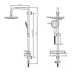 Душевая система Dorff Prime D0740000