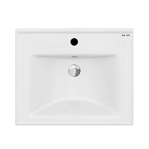 M85AWCC0552WG X-Joy, Раковина мебельная, керамическая, 55 см, встроенная, цвет: белый, глянец