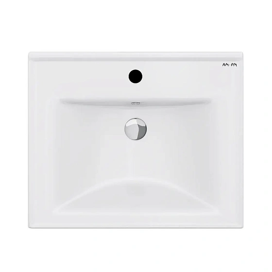 M85AWCC0552WG X-Joy, Раковина мебельная, керамическая, 55 см, встроенная, цвет: белый, глянец