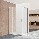 Душевой уголок Vincea Extra VSR-1E111210CL, 1100/1200*1000, хром, стекло прозрачное