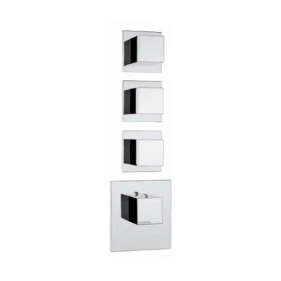 Встраиваемый смеситель с термостатом для ванны и душа Bossini Cube Z032205.030