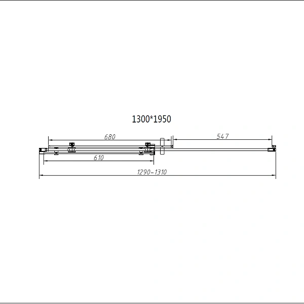 Душевая дверь Vincea Como-N VDS-4CN130CLB, 1300, черный, стекло прозрачное