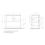 Тумба под раковину напольная BelBagno ACQUA-900-2C-PIA-BL, 90 см