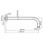 Настенный кронштейн для верхнего душа WasserKRAFT A079
