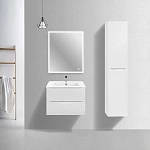 Тумба под керамическую раковину Mia Slim 700 подвесная, 2 выкатных ящика soft close, G.White