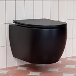 Унитаз подвесной Ceramica Nova Play CN3001MB, черный матовый