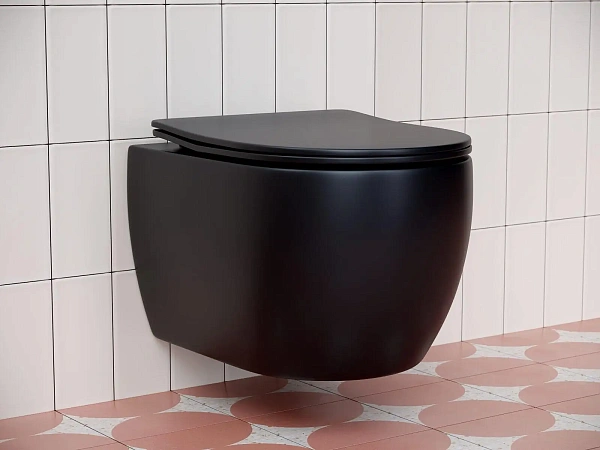 Унитаз подвесной Ceramica Nova Play CN3001MB, черный матовый