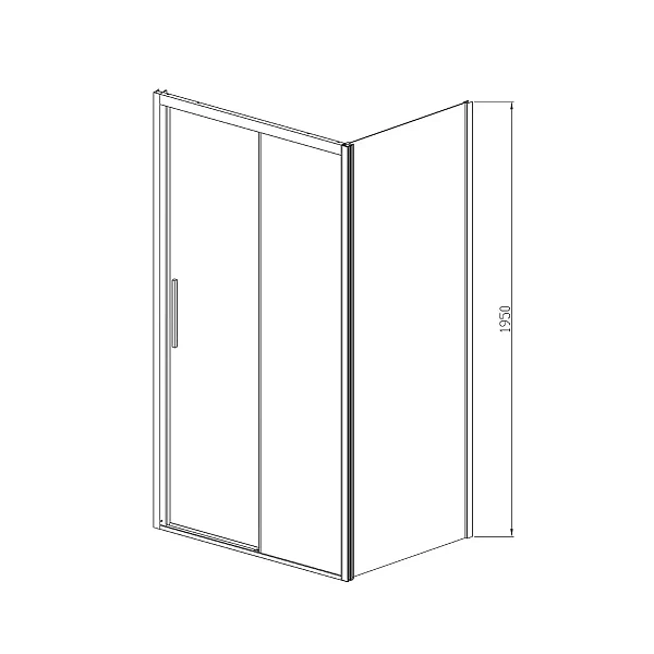 Душевой уголок Vincea Soft VSR-3SO9012CLGM, 1200*900, вороненая сталь, стекло прозрачное