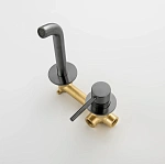 Смеситель для раковины встроенный Timo Saona 2372/18SM черное золото