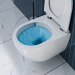 Инсталляция для унитазов Tece TECEnow 9400414 с подвесным унитазом Santerika c технологией смыва "Торнадо" с крышкой микролифт