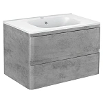 Тумба под раковину Vincea Vico 800 подвесная, 2 выкатных ящика soft close, Beton