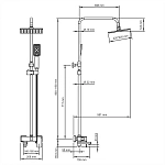 Душевая система WasserKRAFT A17701