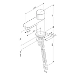F85A02500 X-Joy, TouchReel смеситель для умывальника, хром, шт.