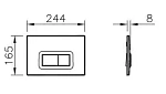 Система инсталляции для унитазов VITRA V12 762-5800-01 с кнопкой смыва 740-0680
