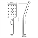 Душевая лейка WasserKRAFT A201