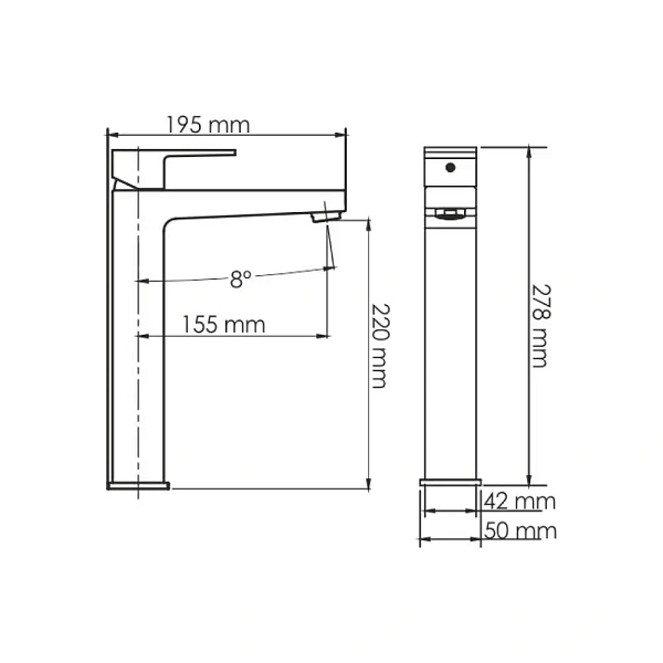 Смеситель для раковины WasserKRAFT Abens 2003H