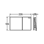 Кнопка смыва Viega Prevista Visign for Style 200, 773595
