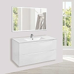 Тумба под керамическую раковину Mia 1000 подвесная, 2 выкатных ящика soft close, G.White