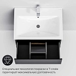 M85AFHX0652BM X-Joy, База под раковину, подвесная, 65 см, 2 ящика, черный матовый